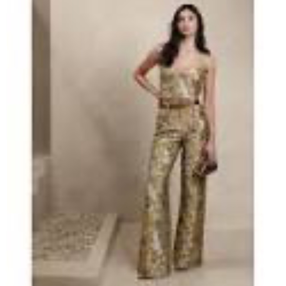 Banana Republic Brocade bustier SZ 4